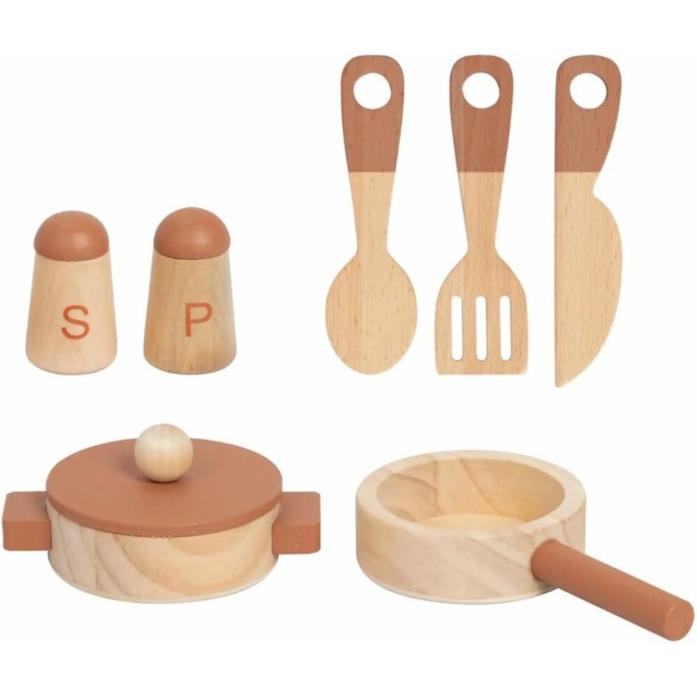 Cocina de madera infantil beige TOOKY TOYS Cocina de madera infantil beige TOOKY TOYS