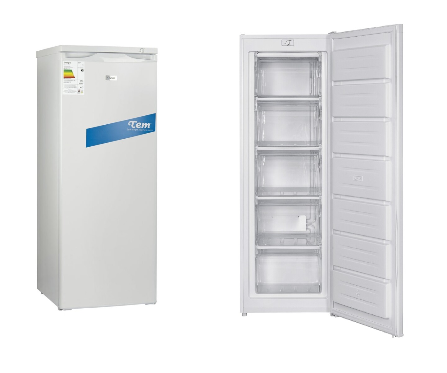 Freezer vertical Tem 166L 