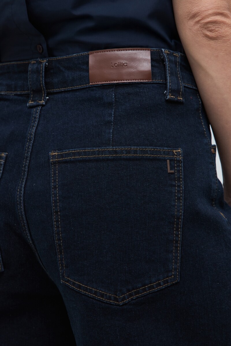 Bermuda de jean jean oscuro