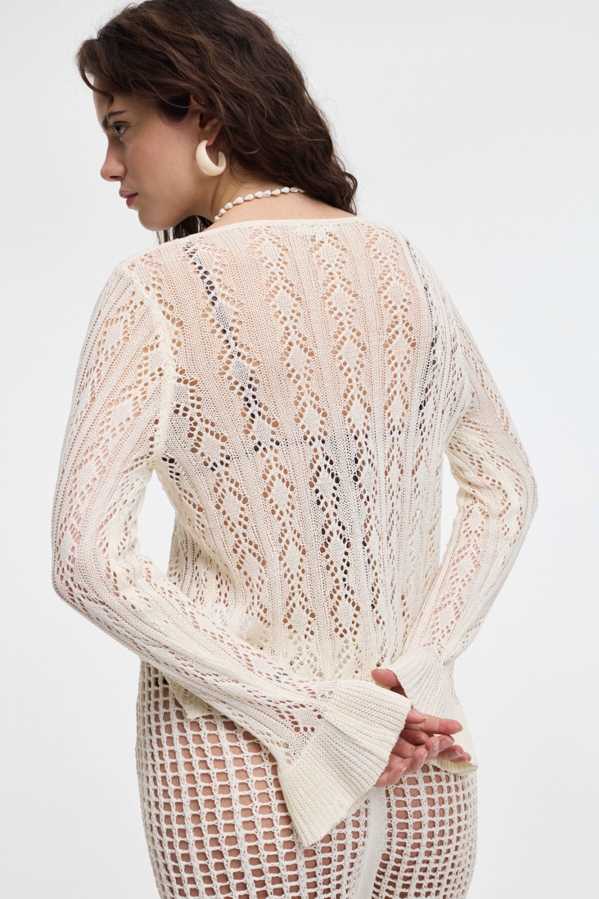 Cárdigan Índigo Blanco