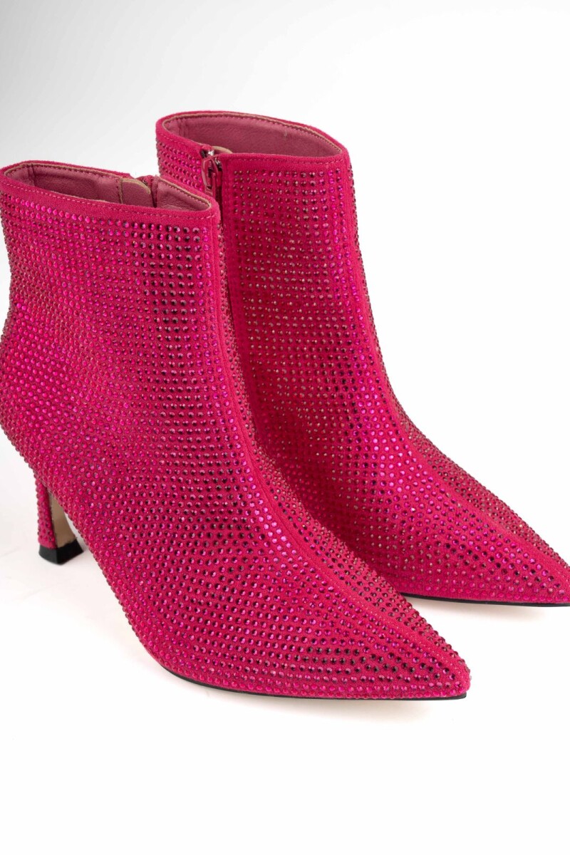 Botin con strass Fucsia