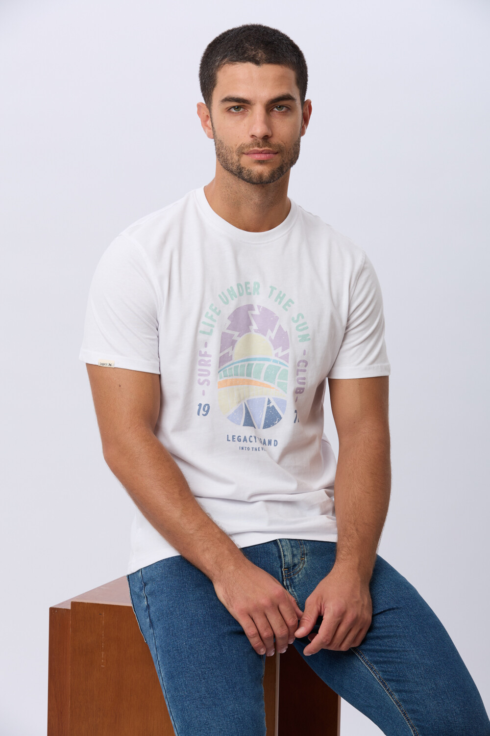REMERA ESTAMPADA DE ALGODÓN Blanco
