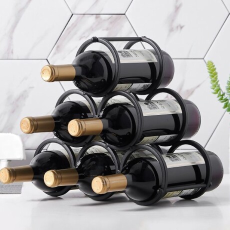 Bodega Rack Organizador En Metal Para 6 Botellas De Vino Bodega Rack Organizador En Metal Para 6 Botellas De Vino
