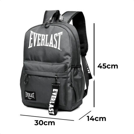 Mochila Deportiva Everlast C/ Porta Botella y Llavero Azul