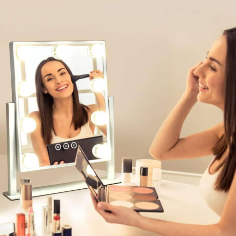 Espejo con luz led regulable para maquillaje chico Sc