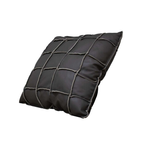 Almohadón Cuero 48x48cm Fio Gris