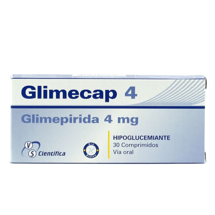 GLIMECAP 4 MG. CJ X 30 COMP. única