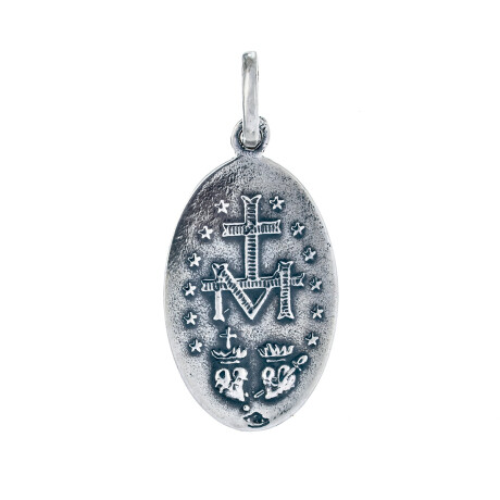 Medalla religiosa de plata 925, Virgen Milagrosa, medidas 30mm*19mm. Medalla religiosa de plata 925, Virgen Milagrosa, medidas 30mm*19mm.