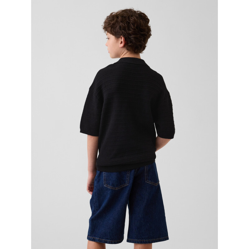 SS SWEATER POLO BLACK 22