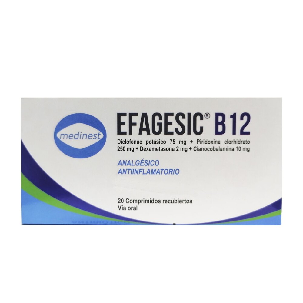 EFAGESIC B12 CJ X 20 COMPRIMIDOS única