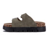 Sandalias Mujer Darkness Plataforma Y Hebillas Verde