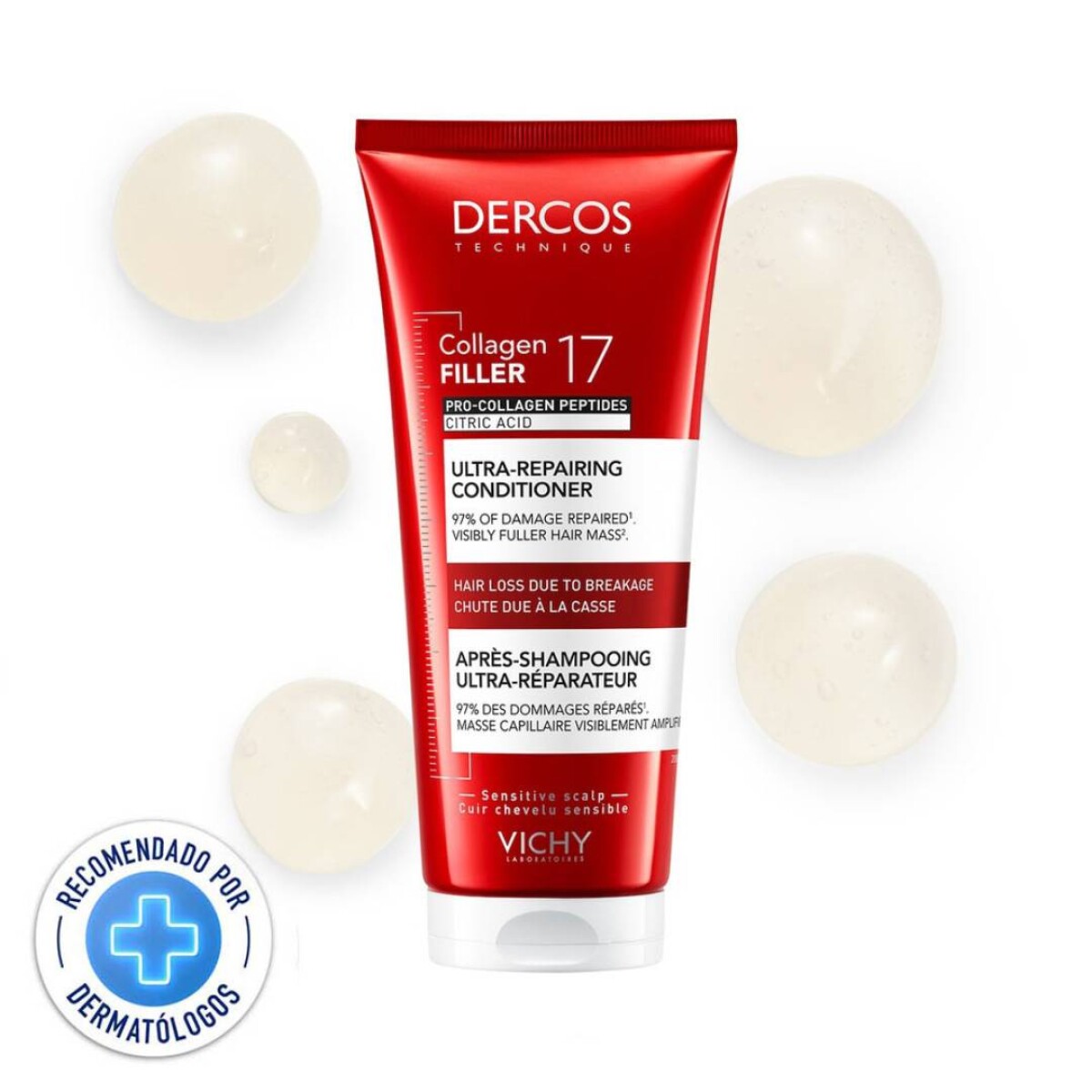 Acondicionador Vichy Dercos Collagen - 200 ml 