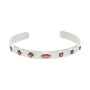 Pulsera Rigida Karvik Granate Plata 925 0