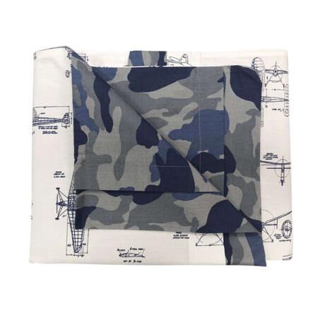 Juego Sábanas Pilar 200 Hilos 1 Plaza 100% Algodón Avion