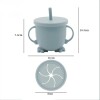Set Alimentación Bebé en Silicona Libre Bpa 10 Piezas Gris