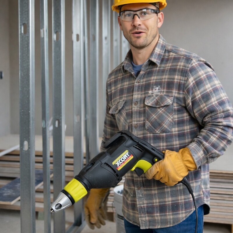 XCORT ATORNILLADOR ELECTRICO PARA YESO ENCASTRE 1/4PLG 0-4500RPM 570W Xcort Atornillador Electrico Para Yeso Encastre 1/4plg 0-4500rpm 570w