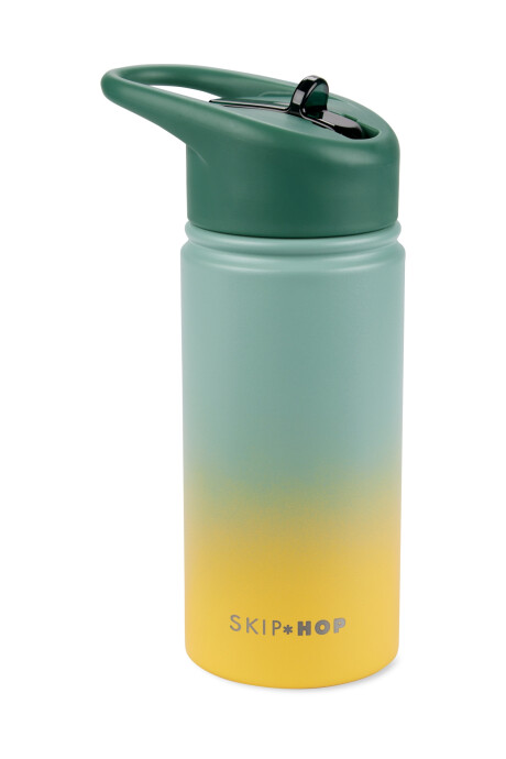 Botella Wander de acero inox. con sorbito, en degradé verde Botella Wander de acero inox. con sorbito, en degradé verde