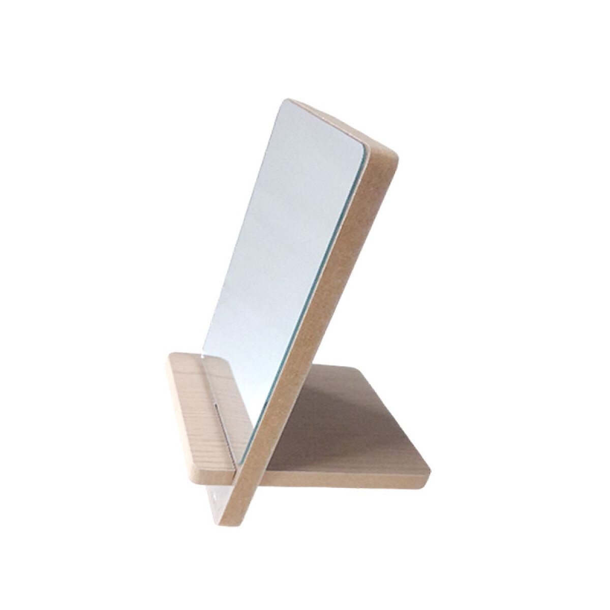 Espejo de madera con base - Espejo De Madera Con Base 