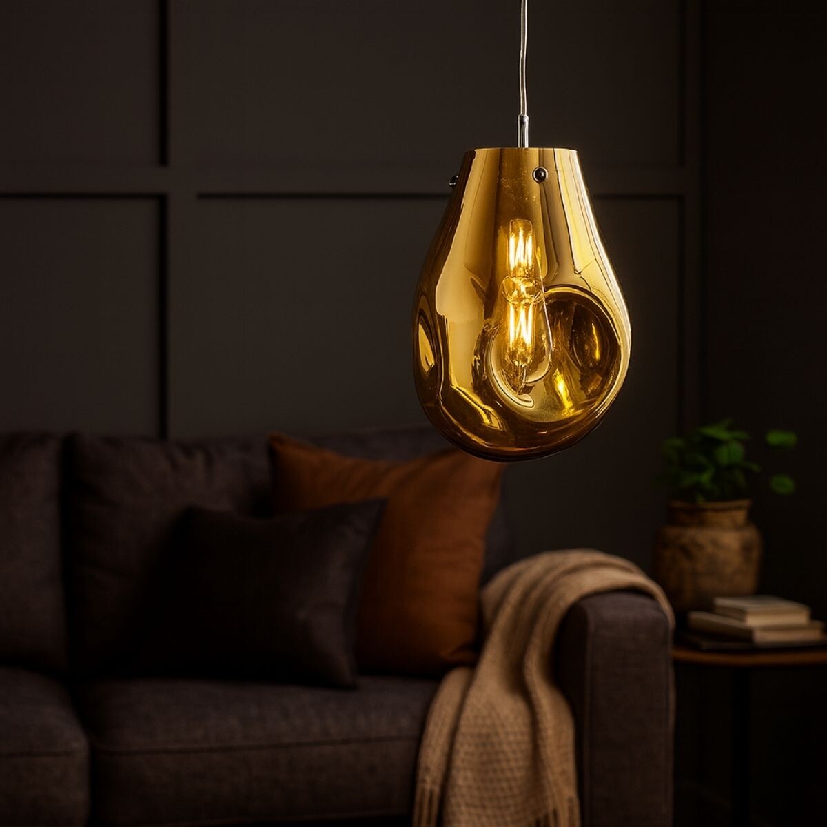 LUMINARIA DE TECHO RAINING MEN AMARILLO Small 