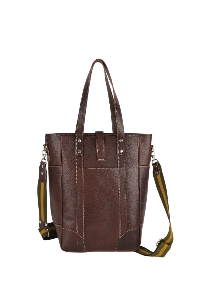 Bolso matero en cuero Chocolate