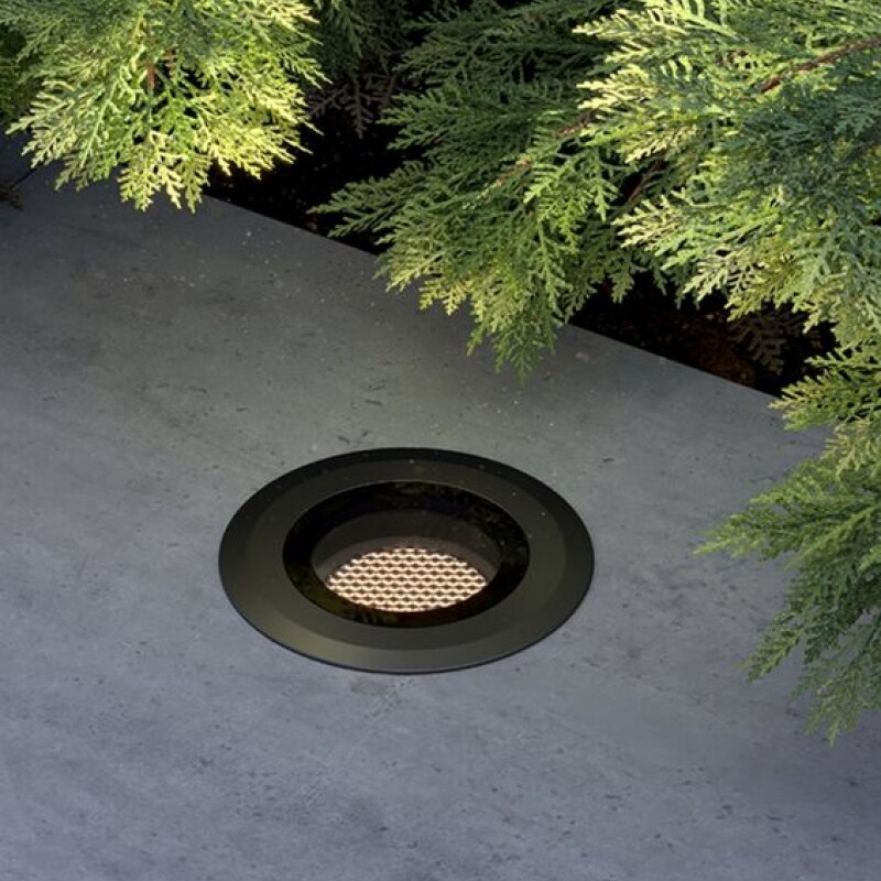 SPOT DE EMBUTIR DE PISO NEGRO ANTIDESLUMBRANTE S. GROUND 6,5W 3000K IP67 SPOT DE EMBUTIR DE PISO NEGRO ANTIDESLUMBRANTE S. GROUND 6,5W 3000K IP67