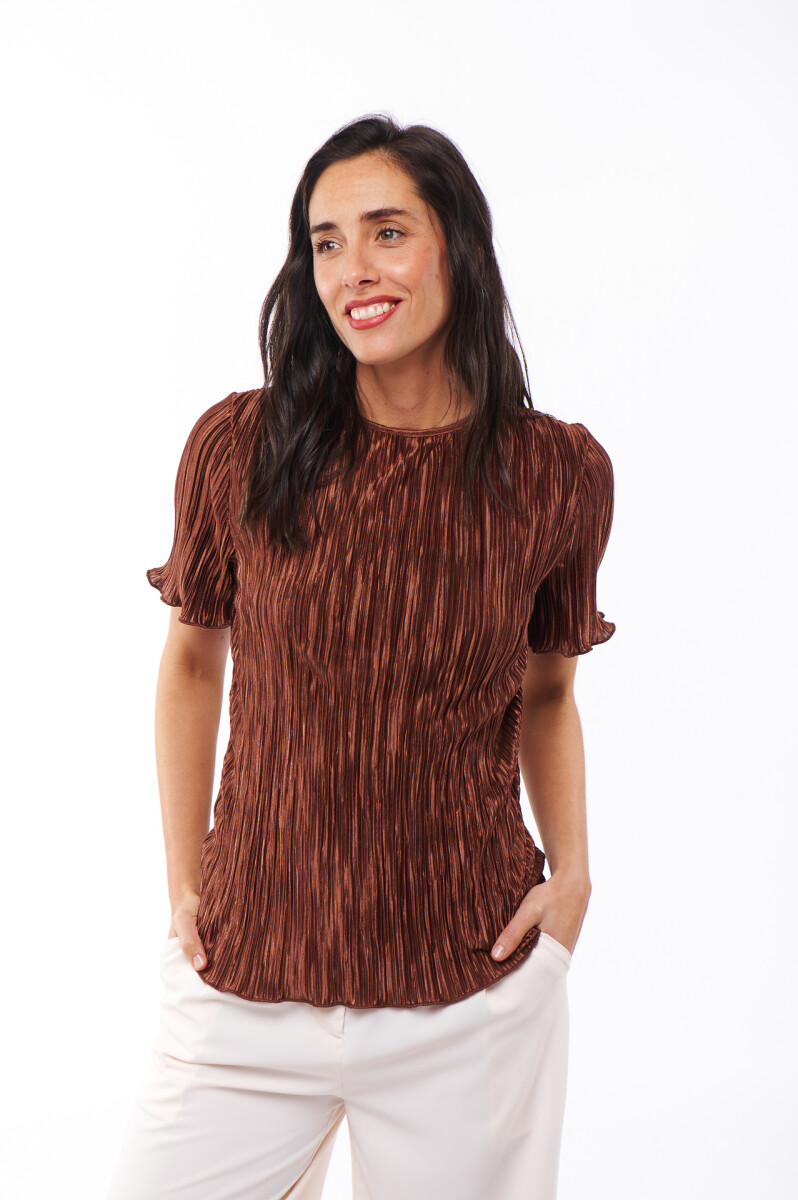 BLUSA JACINTA - MARRÓN 