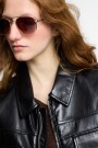 CHAQUETA BIKER CORTA Negro