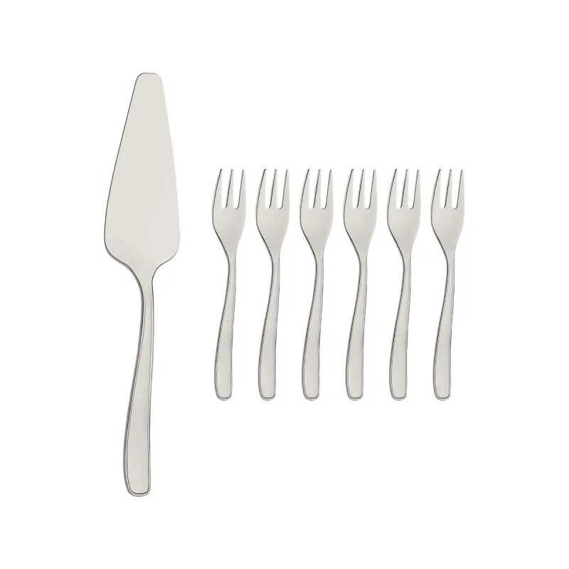 JUEGO PARA TORTA EN ACERO INOXIDABLE 7pzas - TRAMONTINA - 66902/606 JUEGO PARA TORTA EN ACERO INOXIDABLE 7pzas - TRAMONTINA - 66902/606