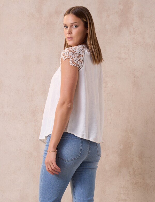Blusa Broderie BLANCO