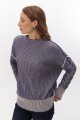 BUZO TRENZA REVERSIBLE AZUL