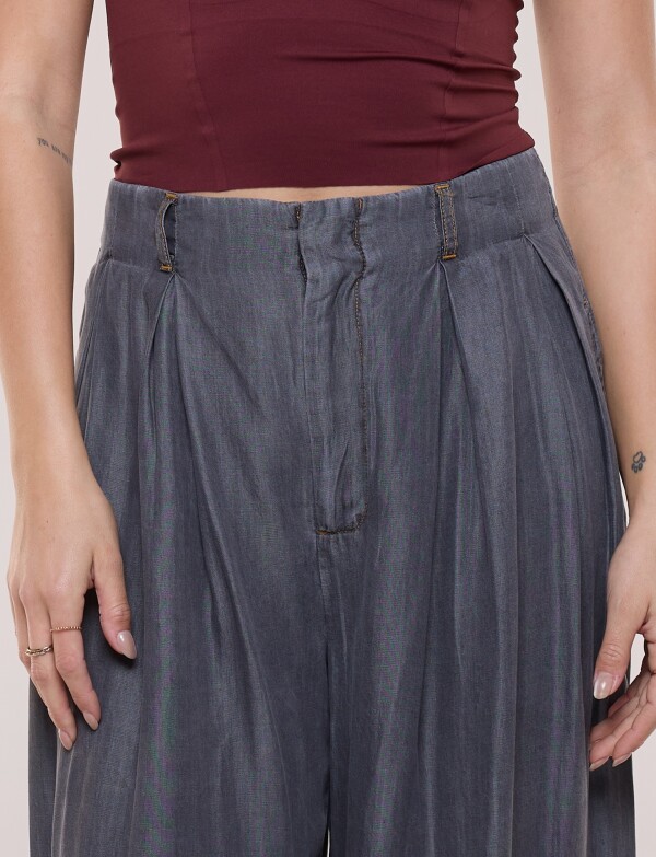 Pantalón Lyocell Wide Leg GRIS