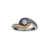 Anillo Halo-Plata y Oro-Piedra Zirconia-AN5444 conpiedra