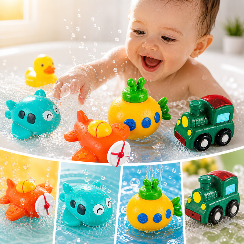 Juguete Baño Bebe Goma Flotan Y Salpican Didácticos X4 Pcs Juguete Baño Bebe Goma Flotan Y Salpican Didácticos X4 Pcs