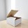 Caja flexi plegable 10x10x05 cm. BLANCO