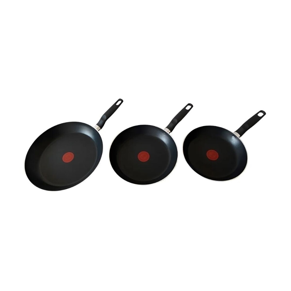 Juego de 3 Sartenes Tefal Vital 20 - 24 y 26cm | Antiadherentes | Color negro. 