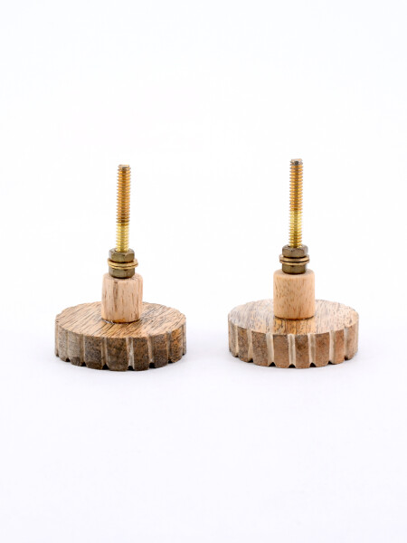 TIRADOR PARA MUEBLES RAVI SET X2 MADERA