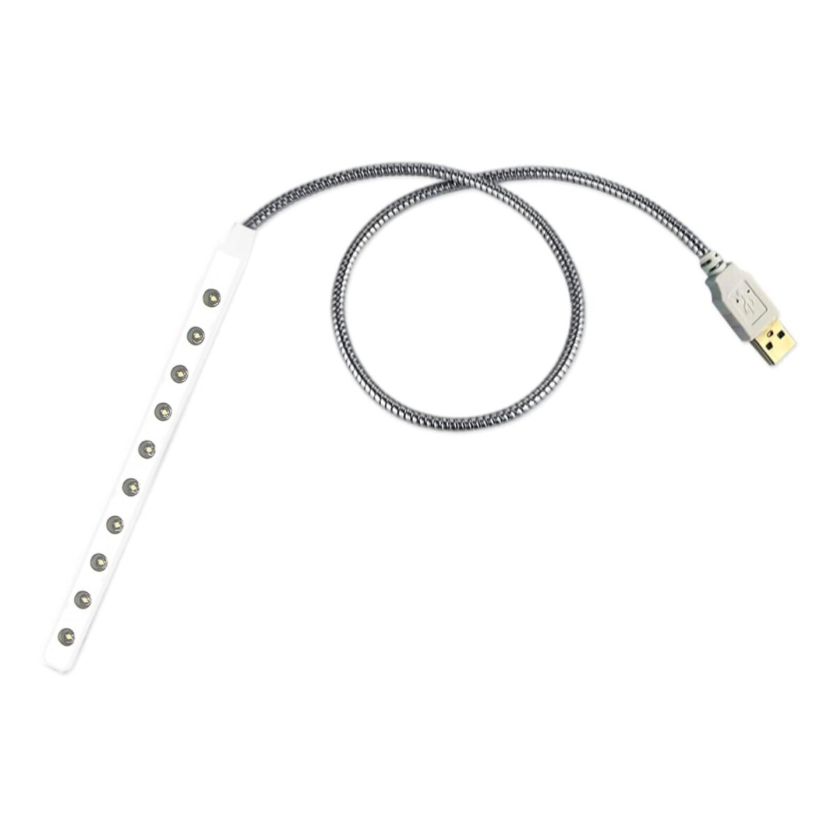 Linterna Luz Led Flexible Usb Para Notebook Laptop Pc Compu - Variante Color Blanco 