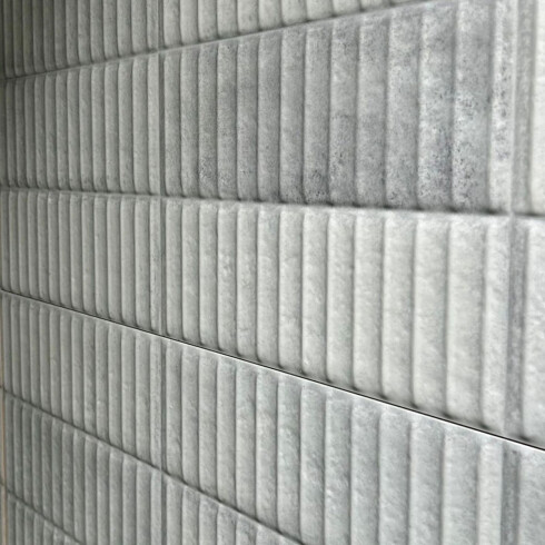 REVESTIMIENTO BLANCO DESTONIFICADO BRILLO RELIEVE 30X90Cm PARED BLANCO