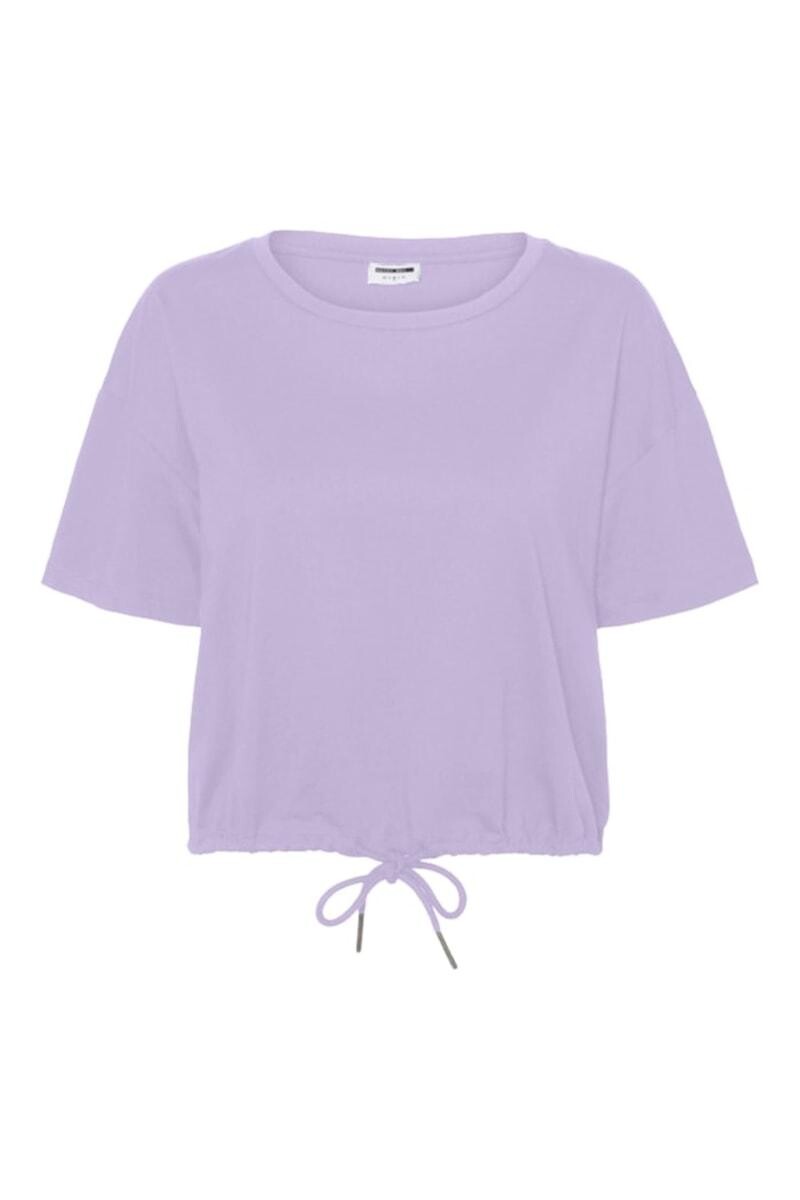 Camiseta Duru Crop - Pastel Lilac 