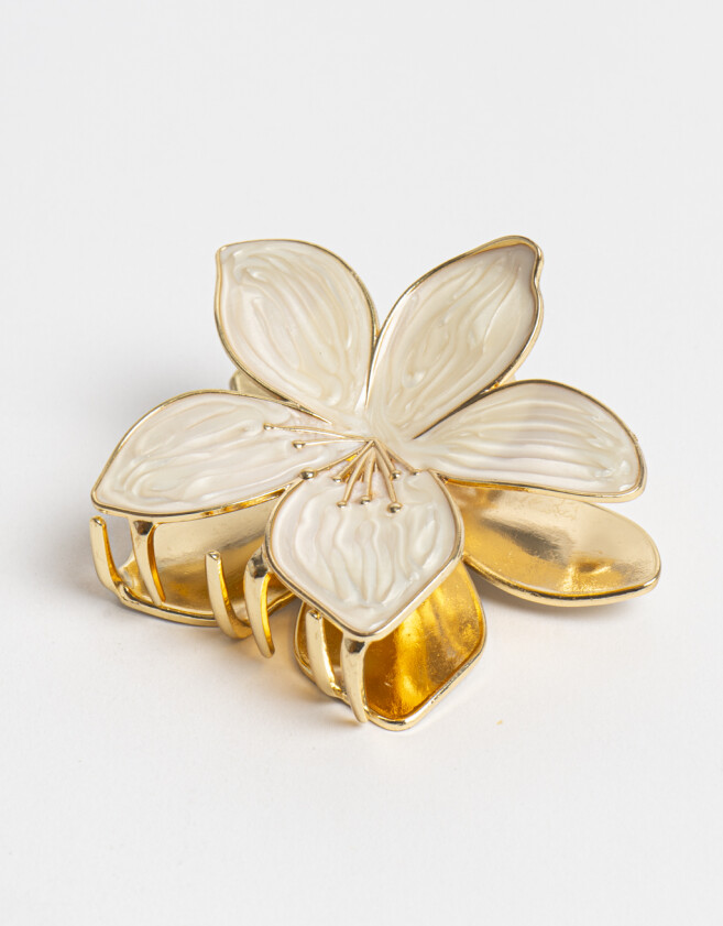 Broche Con flores Broche Con Flores - Combinacion Bicolor