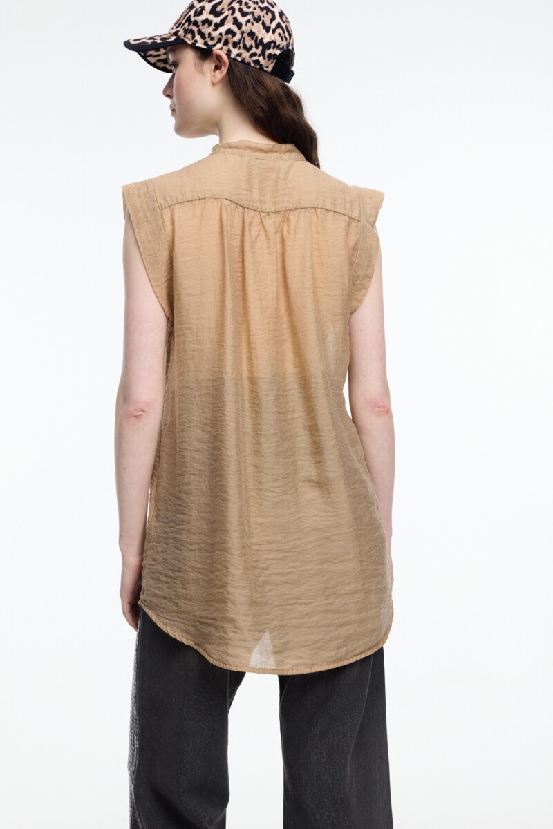 CAMISA SIN MANGAS Camel