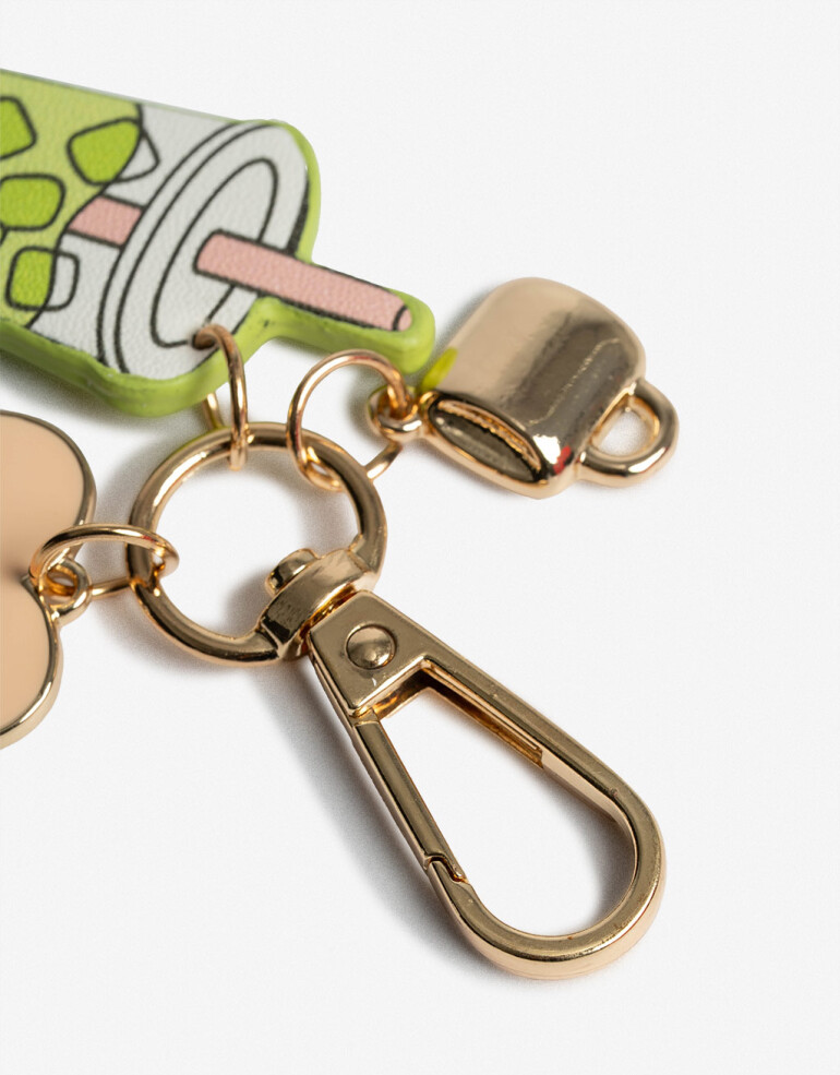 Llavero Metal Llavero Y Bag Charm Multidijes - Combinacion Multicolor