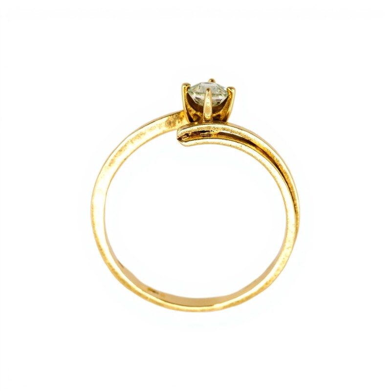 Anillo-Oro bajo-Piedra Zirconia-AN8052 conpiedra
