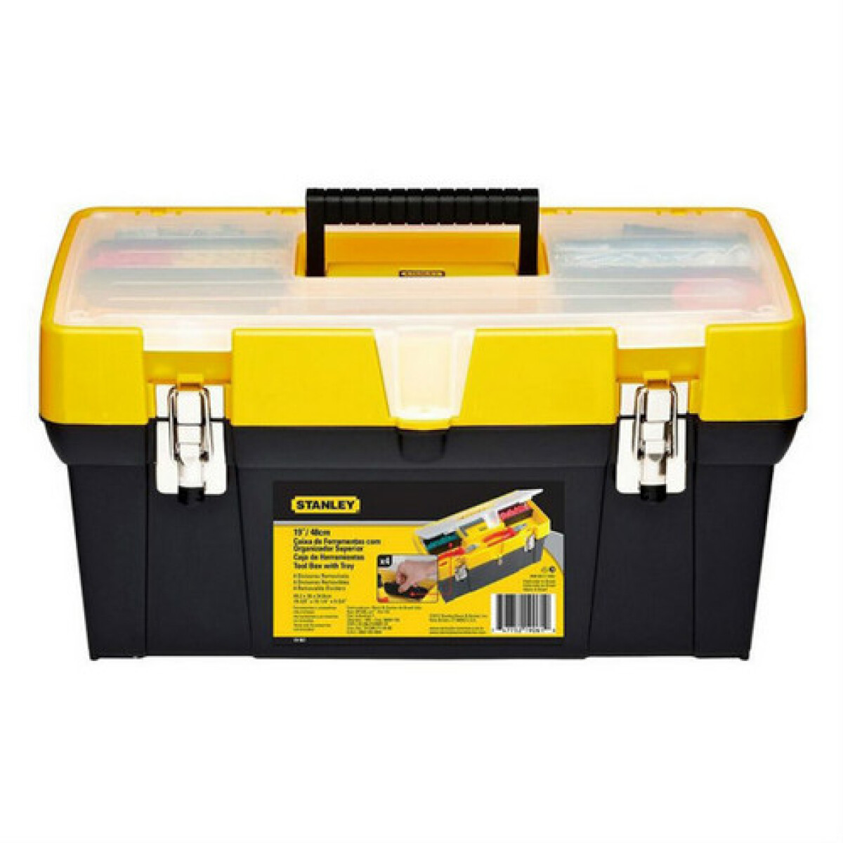 ZZ CAJA HERRAMIENTA STANLEY 19 C/ORG.FRONT.HERR.MET ++ - N/a 