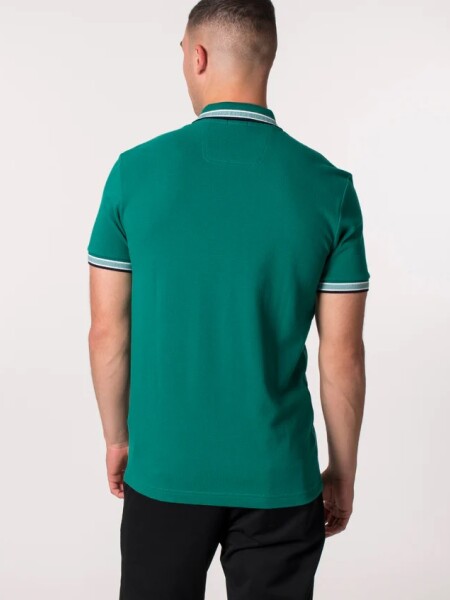 BOSS -Remera polo de algodón, regular fit, PADDY Verde