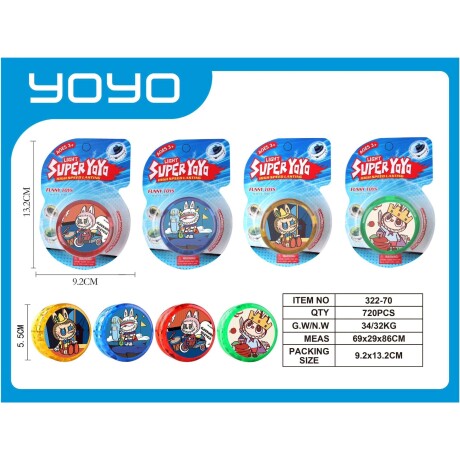 Super Yoyo Labubu en Blíster 001