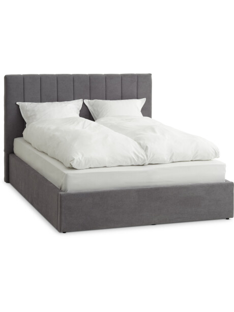 Estructura cama 140x200 HASLEV gris osc Estructura cama 140x200 HASLEV gris osc