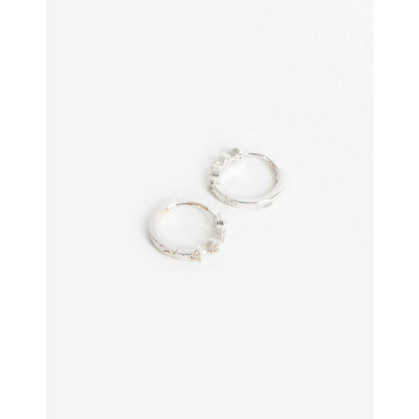 Argollas Plata 925 Con Cubic Plateado