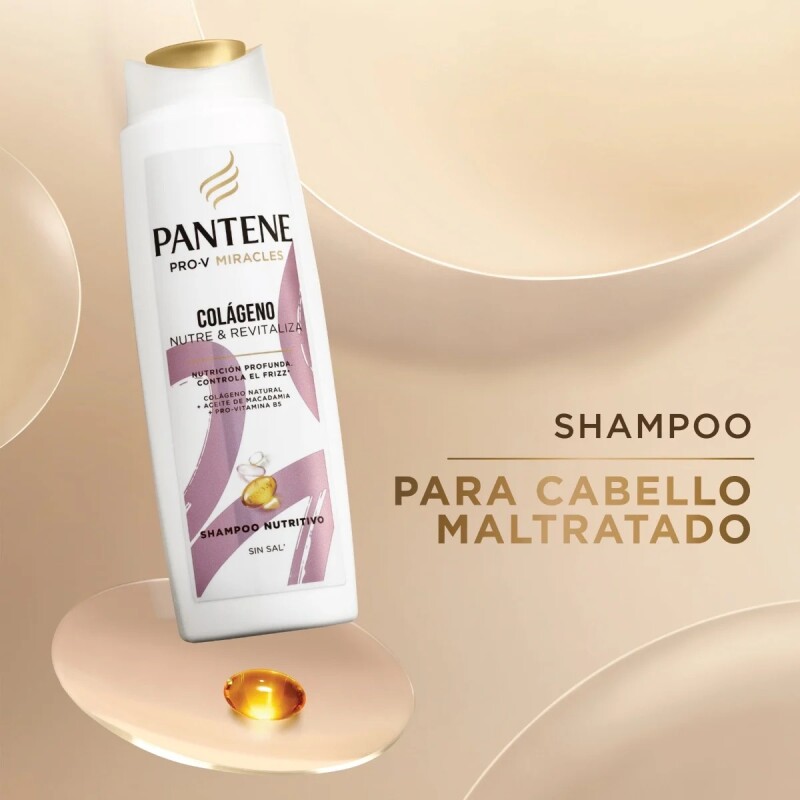 Shampoo Pantene Colágeno Nutre Y Revitaliza 300ml Shampoo Pantene Colágeno Nutre Y Revitaliza 300ml