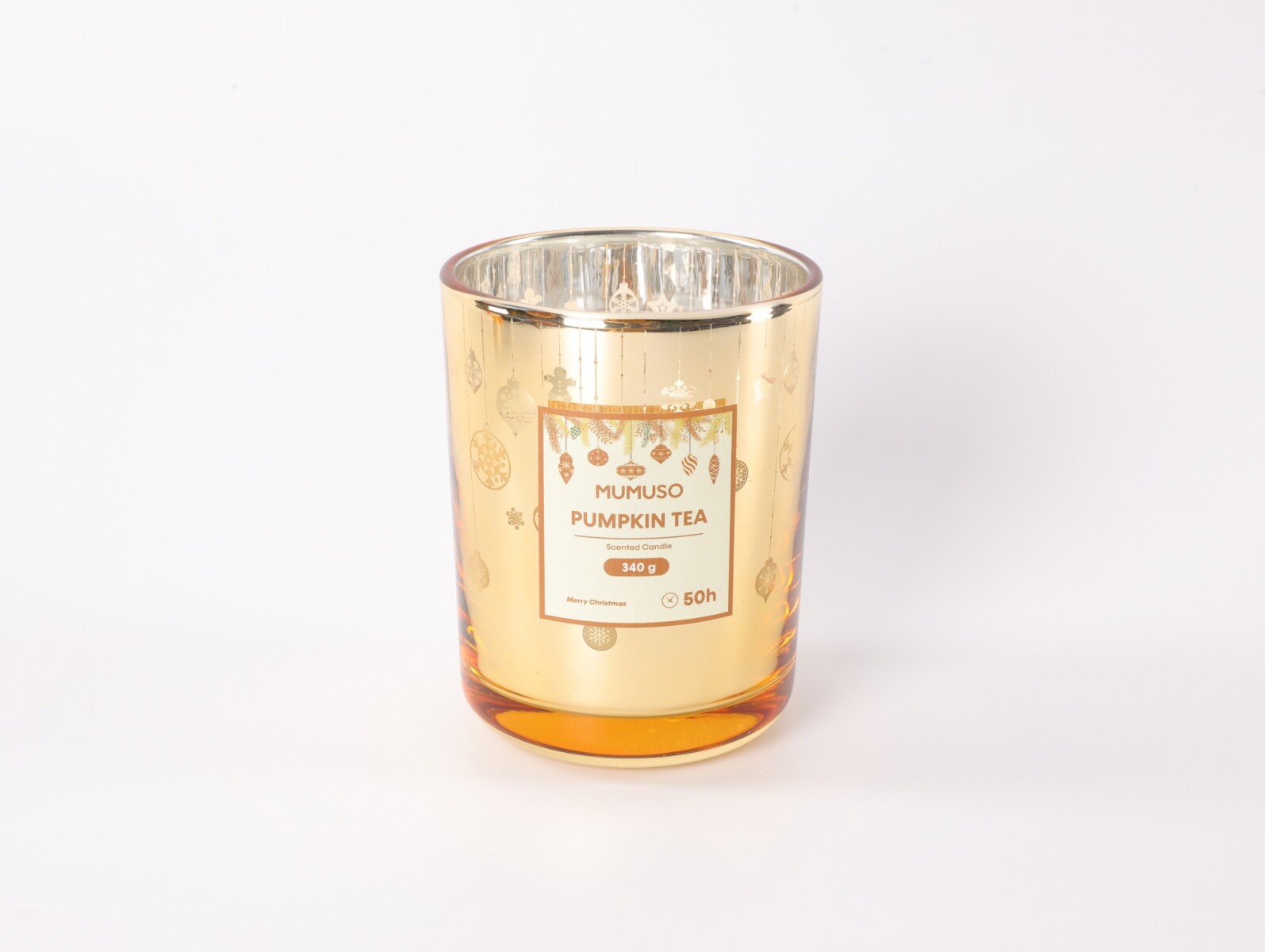 VELA AROMÁTICA NAVIDEÑA COLECCIÓN SPARKLING FAIRYLAND (DORADO / 340 G) 